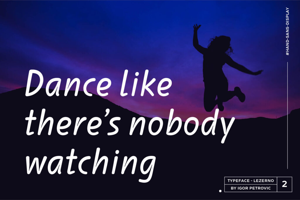 01 Lezerno Font Poster