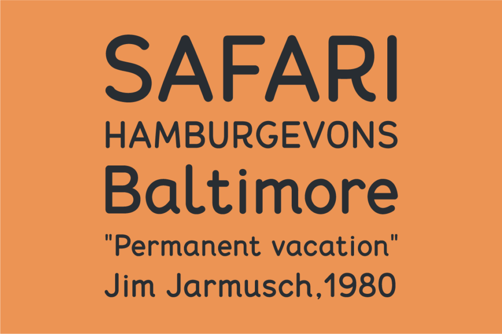 03 Postcard Font Specimen 1