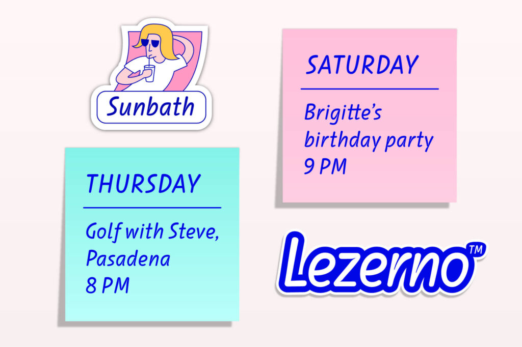 04 Lezerno Font Stickers