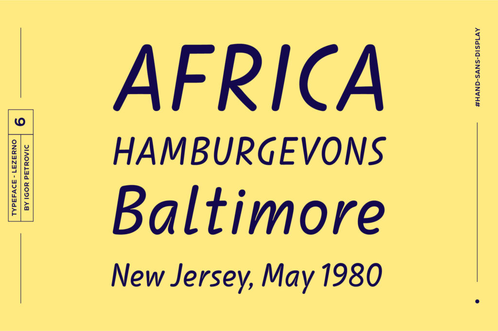 05 Lezerno Font Words