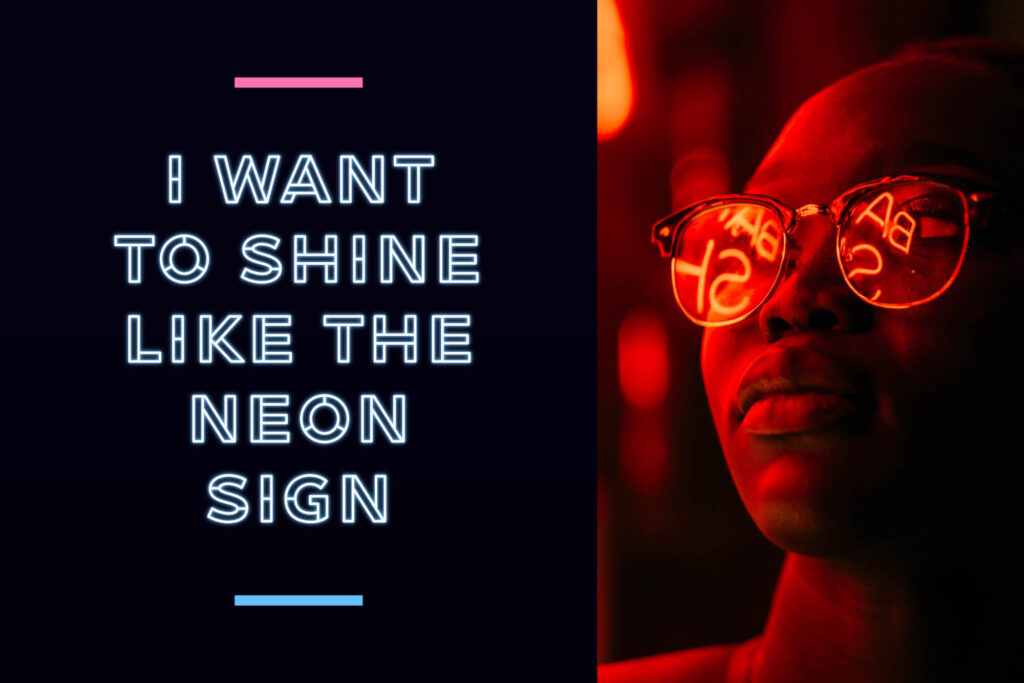 06 Naslof Font Neon Sign