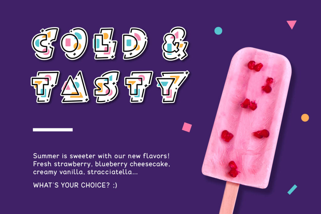 07 Olcino Font Ice Cream