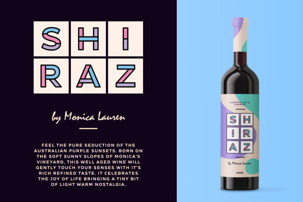 09 Naslof Font Wine Bottle