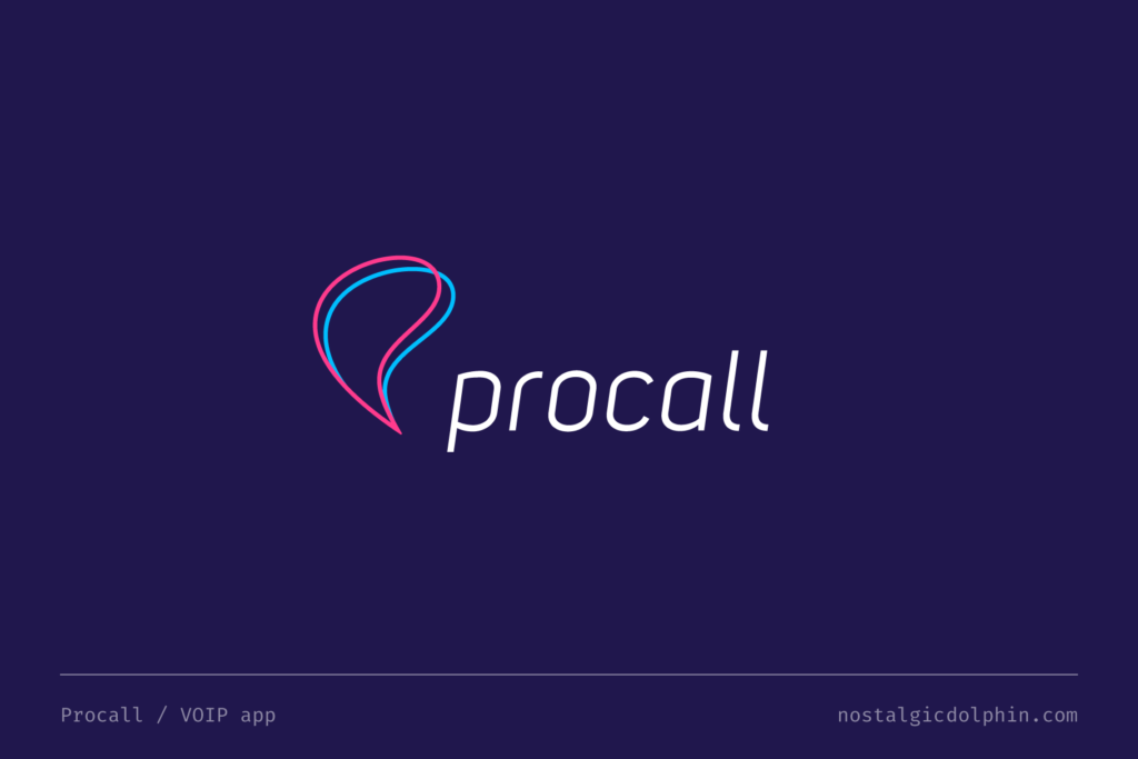 Nostalgic Dolphin — Logo — Procall