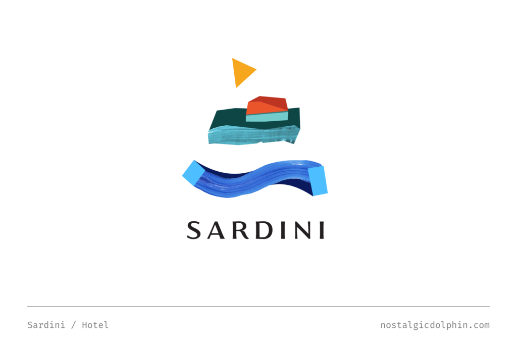 Nostalgic Dolphin — Logo — Sardini