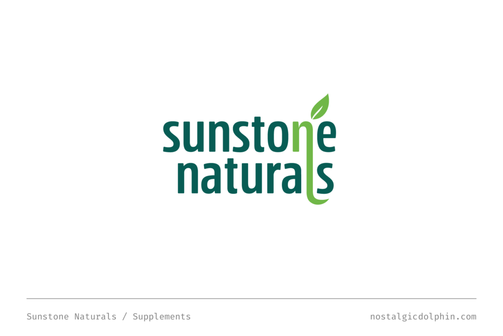 Nostalgic Dolphin — Logo — Sunstone Naturals